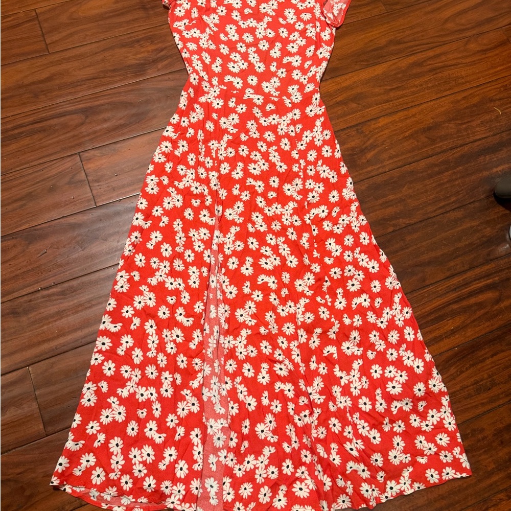 Reformation Scarlet Floral Midi Dress - Picture 3 of 9